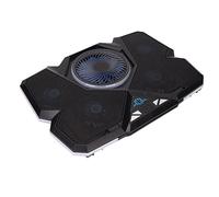 Yctze Enfriador para Computadora Portátil Almohadilla de Enfriamiento para Computadora Portátil de 12 a 17.3 con Luces RGB Frías y Pantalla LED Ventiladores para Juegos de Computadora