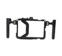 Yctze Equipo para Teléfono con Asas Giratorias, Jaula de Vídeo para Teléfono de Aleación de Aluminio con Asas Desmontables, Puerto de Zapata Fría con Orificios para Tornillos de 1/4