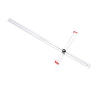 Yctze Escuadra en T Deslizante de Aleación de Aluminio de 48 Pulgadas, Escuadra en T Ajustable para Paneles de Yeso, Herramienta de Diseño con Escala Impresa Bidireccional para Ajuste de ángulo, Ideal