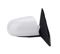 Yctze Espejo de Puerta Lateral Espejo Retrovisor de Repuesto Conjunto de Ala Puerta Eléctrica 3 Pines Eléctrico Plegable Eléctrico Ajustable Blanco para Sonata 2005-2007 (Derecha: 87620-3K410)