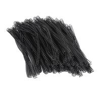Yctze Espiral de Encuadernación, 14,3 Mm de Diámetro, 48 Dientes, Paso 4:1, Bobina de Encuadernación de PVC, Bobina de Rotación de Página de 360 grados para 115 Hojas de Papel A4, Ideal para (BLACK)