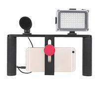 Yctze Estabilizador de Soporte para Teléfono Móvil de Dos Manos para Fotografía y Transmisión en Vivo con Agarre y Calidad de Vídeo Mejorada