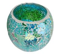 Yctze Exquisito Portavelas de Mosaico Europeo - Portavelas de Cristal Colorido, Hogar, Decoración Crear un Ambiente, Gran Regalo para Amigos y Familiares