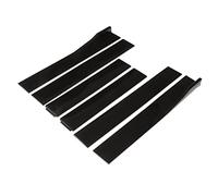 Yctze Faldones Laterales para Automóvil Panel Basculante Negro Brillante de 2,2 M - Extensiones Laterales Inferiores Exteriores Difusores de Labios Divisores Mejor Estabilidad, Apariencia Agresiva y