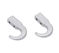 Yctze Gancho de Remolque de Metal RC para Coches de Simulación /10, Gancho de Remolque de Fácil Instalación para SCX10 y (Silver)