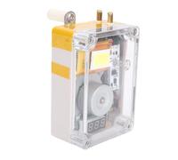 Yctze Generador de Manivela, Generador de Energía Manual, Cargador de Emergencia USB con Almacenamiento de Batería de 2400 MAh, Ideal para Acampar y Sobrevivir Al Aire