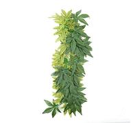 Yctze Grandes Plantas Artificiales Verdes para Acuarios y Terrarios de Reptiles, Decoraciones de Hojas Falsas para Peceras, Adornos de Plástico Exo Terra, Adecuados para