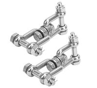 Yctze Grillete de 2 piezas: Conector Giratorio de Acero Inoxidable 304 con Diseño Doble para Mayor Durabilidad