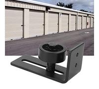 Yctze Hardware de la Puerta de Granero de Acero de Carbono Negro Hardware Deslizante de la Guía de Pared del Piso Inferior para una Fácil Instalación y Estabilidad