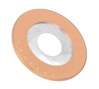 Yctze Herramienta para Crear Dibujos circulares: Plantilla Circular de Aluminio de Primera Calidad con Tallado para Formas