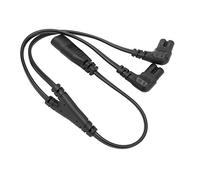 Yctze IEC320 C8 to Dual C7 Power Cord AC Power Splitter Cable for LCD