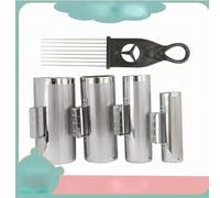 Yctze Instrumento Musical Guiro de Metal con Raspador - Coctelera Guiro de Percusión Manual Ideal para Educación Temprana