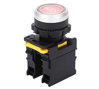 Yctze Interruptor de Botón Pulsador de Parada de Emergencia para Uso Industrial y de Bricolaje, Diseño Compacto y de Reinicio Automático con Alta Estabilidad