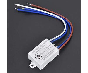 Yctze Interruptor de Control de Luz y Sonido LED de bajo Consumo de 5 Piezas, Lámparas Fotoeléctricas de Alta Sensibilidad, Pasillos, Baños y Escaleras, Tiempo de Retardo de Apagado de 45 Segundos