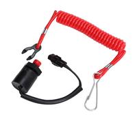 Yctze Interruptor de Parada de Motor de Barco y Cordón de Seguridad de Repuesto para Fueraborda 37820 93J03 93J04 93J05 de 4 Tiempos