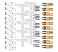 Yctze Juego de 10 Tetinas de Agua Automáticas de Acero Inoxidable, Conejos, Ratas y Hurones (Yctzeo47m2cz8g3-02)