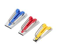 Yctze : Juego de 3 Piezas para Hacer Cinta Al Bies, Máquina para Hacer Cinta Al Bies, Dobladillo de Acero Inoxidable, Herramientas para Coser y Acolchar, Suministros de Trabajo para Parches, Máquina