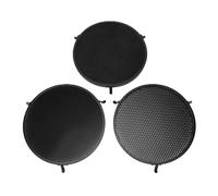 Yctze Juego de 3 Rejillas de Panal de Miel de 10°30°50° Grados de Aluminio para Reflector P70 con Bolsa para Control de Luz Estroboscópica de Fotografía de Estudio