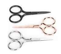 Yctze Juego de 3 Tijeras Portátiles Pequeñas Vintage para Corte de Cejas, Pelo de Nariz y Bordado, Herramientas de Corte de Acero Inoxidable para el Hogar y los Viajes, Costura, Manualidades Aseo