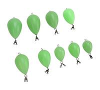 Yctze Juego de 9 Flotadores Luminosos para Peces, Accesorios de Pesca Nocturna con Forma de Huevo de PP de Primera Calidad para Mejorar la Visibilidad y el Rendimiento