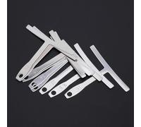 Yctze Juego de 9 Medidores de Radio de Guitarra, Regla en Forma de T de Acero Inoxidable, Medición Precisa del Diapasón, Herramienta Ideal para Luthier, Guitarras Eléctricas, Folk y Puentes de bajo,