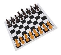 Yctze Juego de Ajedrez y Damas Internacionales Portátil 2 en 1: Juego de Viaje Liviano, Diversión Familiar, Habilidades de Pensamiento, Niños, Actividades Fáciles de