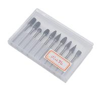 Yctze Juego de Fresas de Carburo de Tungsteno de 10 piezas: Herramientas de Pulido de Alta Velocidad para Grabado en Madera, Metal y Piedra (patrón único)