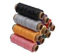 Yctze Juego de Hilos Encerados 150D de 10 colores: Costura de Cordón Encerado de 50 Metros, Manualidades de Cuero Ideales, Carteras, Tiendas de Campaña y Otros Accesorios