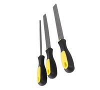 Yctze Juego de Limas de Madera de Dientes Gruesos de 3 Piezas, Herramientas Manuales de Acero Al Carbono para Desbarbar, Pulir y Trabajar la Madera