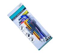 Yctze Juego de Llaves Hexagonales Multicolor de 9 Piezas H1.5 H2 H2.5 H3 H4 H5 H6 H8 con Agarre Antideslizante para un Fácil Desmontaje y Reparación