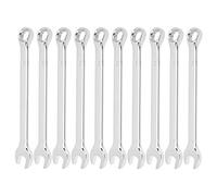 Yctze Juego de Llaves Industriales de 10 Piezas, Llaves de Trinquete de Doble Propósito Abiertas, Acero con Diseño Ergonómico