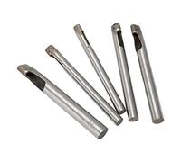 Yctze Juego de Perforadoras de Cuero con Forma Ovalada de 5 Piezas - Herramienta Perforadora de Cuero de Acero de Alta Dureza con Tamaños de 6x4 Mm, 7x4 Mm, 8x4, 10x4 y 12x4 - Ideal para, Caucho,