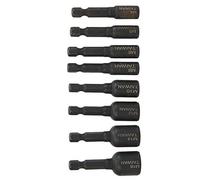 Yctze Juego de Vasos para Grifo con Vástago Hexagonal para Destornillador y llave: 8 Vasos Estándar para Bricolaje, Reparación de Automóviles y Mantenimiento Profesional