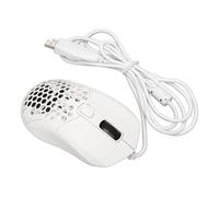 Yctze Juegos con Cable Ergonómicos con RGB Retroiluminado 6 Claves Programables dpi para Juegos y Uso de la Oficina (White)
