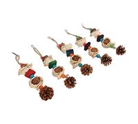 Yctze Juguete de Cuerda para Masticar de 5 uds., Materiales Seguros para Pájaros Pequeños y Medianos, Alivia el Aburrimiento y la Ansiedad, Mejora la Salud del Pico (Modelo de lufa)