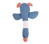 Yctze Juguete de Peluche para Perros de Gansos Salvajes, Juguete Masticable de Lino Suave para Mascotas con Chirriador para Perros Pequeños a Medianos, Ideal para Jugar y Limpiar los Dientes
