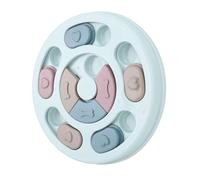 Yctze Juguete Interactivo de Rompecabezas para Mascotas para Perros y Gatos: Alimentador Lento Redondo Antideslizante y Dispensador de Alimentos Atractivo, (Blue)