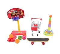 Yctze Juguetes Interactivos de Pájaro - 4pcs Baloncesto, Trolley para Perra, Periquito, Cacatúa