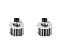 Yctze Kit de 2 Filtros de Admisión de Aire Frío Universales de 12 Mm para Coche, Filtro de Aire, Filtro Turbo, Tapa de Ventilación del Cárter, respiradero.