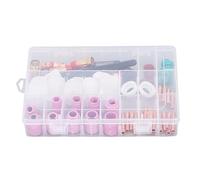 Yctze Kit de Accesorios para Soldadura TIG con Vasos, Boquillas y Conectores de Vidrio de 68 Piezas para Pistolas de Soldar Series 17, 26 y 18