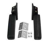 Yctze Kit de Apoyabrazos para Asiento Trasero del Pasajero, Pasamanos de Soporte Plegable Negro, Apoyabrazos de Caja Trasera de Aluminio con Diseño Cómodo y Seguro, 300 Mm X 245 Mm