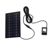 Yctze Kit de Bomba de Agua Solar 9V 1.8W - Instalación Fácil Bomba de Estanque Solar con Malla contra la Obstrucción y 4 Boquillas para Baños de Aves, Peces, Estanques Pequeños y Decoración del Jardín