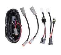Yctze Kit de Cableado de Luz de Carretera Diseño de Conector Doble para Fuente de Alimentación Estable Arnés Plug and Play con Fácil Instalación para Camiones SUV Pastillas
