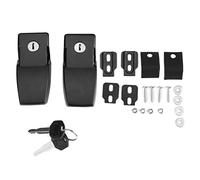 Yctze - Kit de cerradura para capó de coche, antirrobo con llave de repuesto para Wrangler JK Unlimited 07-17 convertible top wrangler jk pestillo de capó wrangler