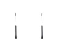 Yctze Kit de Montaje de Antena Universal de 2 Piezas, 9 Pulgadas, Repuesto para Coche, Antiruido, Antena de Radio FM con Tornillos de Goma y Aluminio, Fácil Instalación con 3 Opciones