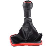 Yctze Kit de pomo de palanca de cambios, Kit de arranque de polaina de palanca de cambios de palanca de cambios de coche de 5 velocidades para Jetta Bora Golf MK4 1999-2004