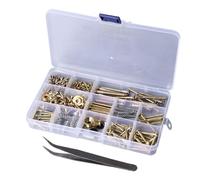 Yctze Kit de Representantes de Guitarra para GUI Eléctrico y acústico: Juego de Herramientas Luthier Integral con Tornillos y S, Estuche de Almacenamiento Portátil de Plata (GOLD)