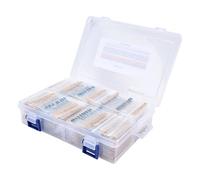 Yctze Kit de Resistencias de Película Metálica de 1450 Piezas con Surtido de 145 Valores para Proyectos de Bricolaje, 1Ω a 1MΩ, /4W, bajo Ruido y Alta Estabilidad