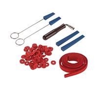 Yctze Kit de Sintonizador de Piano Profesional con Martillo Llave Muda de la Franja de Temperamento de Fieltro Rojo y Herramientas de Círculos para el Mantenimiento del Ajuste de Piano