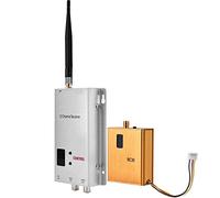 Yctze Kit de Transceptor de Audio y Vídeo Inalámbrico, Juego de Receptor de Transmisor 1.2G 800MW, Kit de Transmisión en Tiempo Real de Monitoreo CCTV, Transceptor Compacto y Liviano de Construcción
